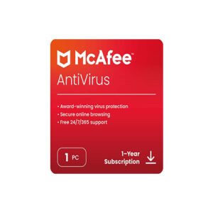 McAfee AntiVirus Protection | 1 PC (Windows)| Antivirus Protection, Internet Security Software